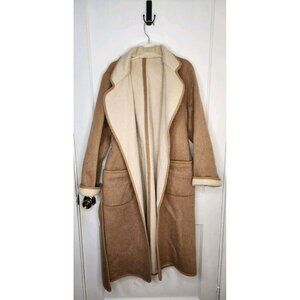 Vintage Evan Picone ILGWU Wool Light Brown Coat With Belt Tie